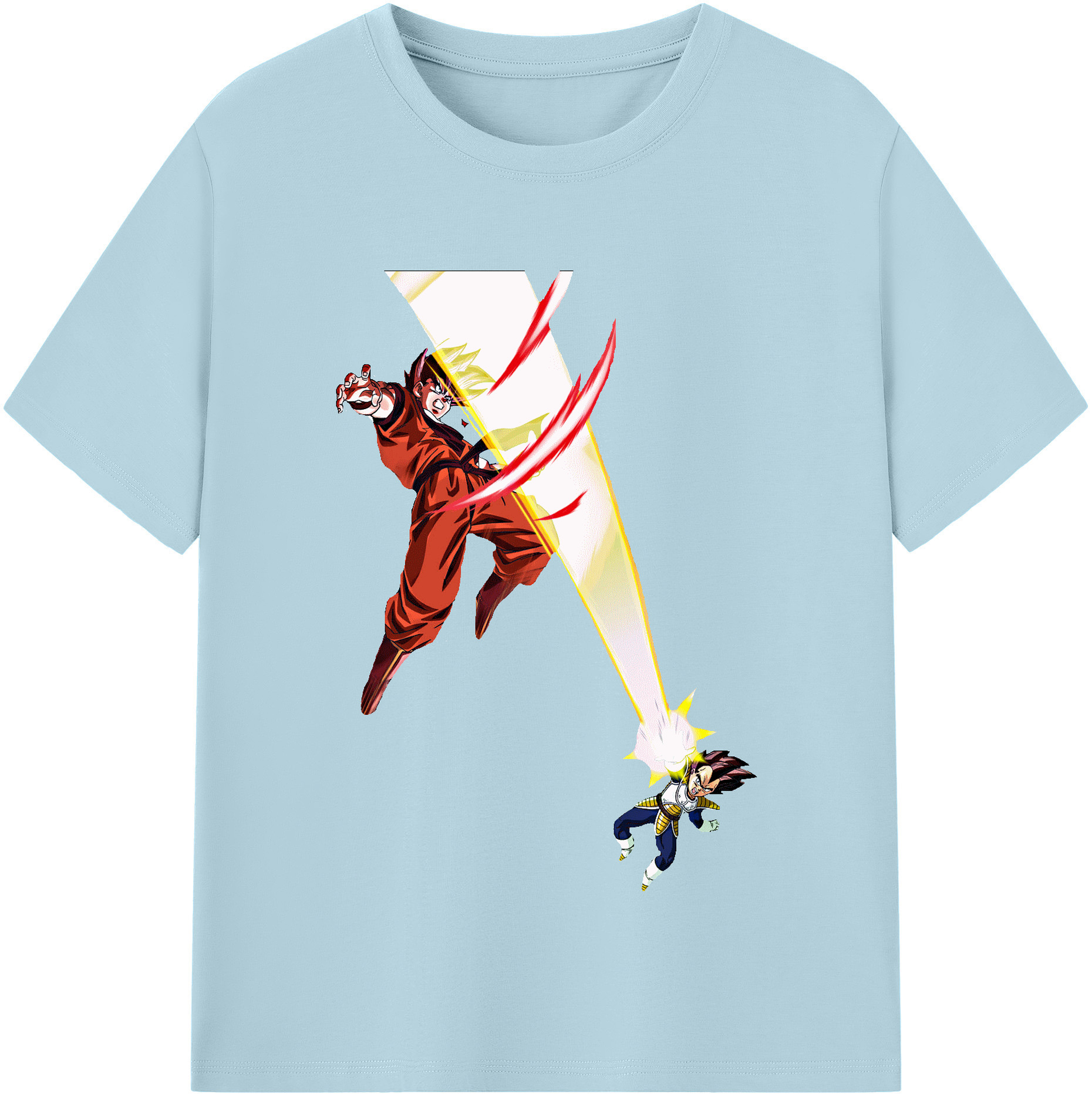 （画像用） ドラゴンボール ベジータ四世（Bejīta Yonsei）DRAGON BALL Vegeta IV 綿100％半袖Tシャツ（フロントプリント）
